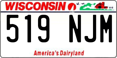 WI license plate 519NJM