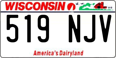 WI license plate 519NJV