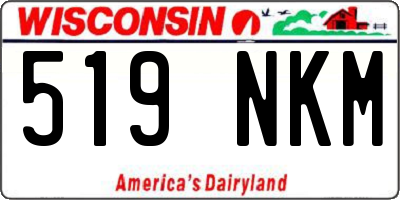 WI license plate 519NKM