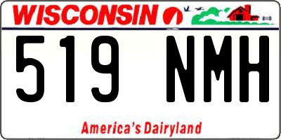 WI license plate 519NMH