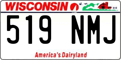 WI license plate 519NMJ
