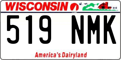 WI license plate 519NMK
