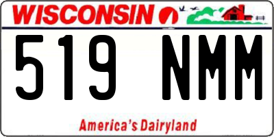 WI license plate 519NMM