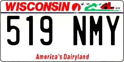 WI license plate 519NMY