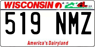WI license plate 519NMZ