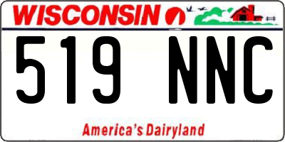 WI license plate 519NNC