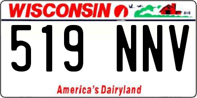 WI license plate 519NNV