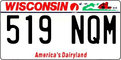 WI license plate 519NQM