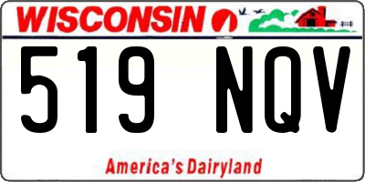 WI license plate 519NQV