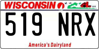 WI license plate 519NRX