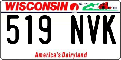WI license plate 519NVK