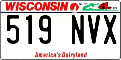 WI license plate 519NVX