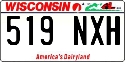 WI license plate 519NXH