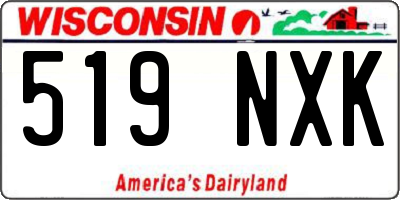 WI license plate 519NXK