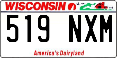 WI license plate 519NXM