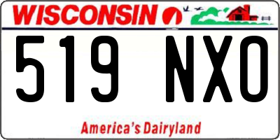 WI license plate 519NXO