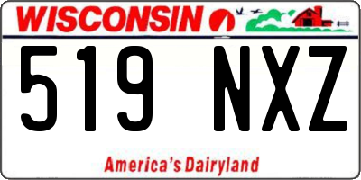 WI license plate 519NXZ