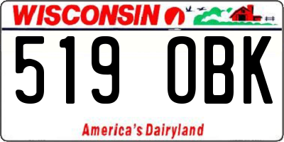 WI license plate 519OBK