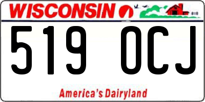 WI license plate 519OCJ