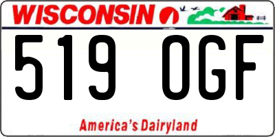 WI license plate 519OGF