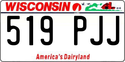 WI license plate 519PJJ