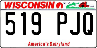 WI license plate 519PJQ