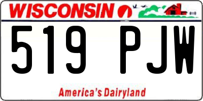 WI license plate 519PJW