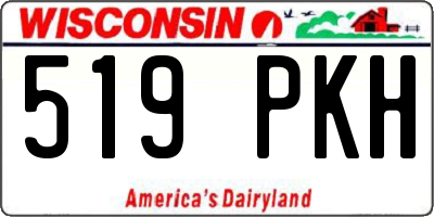 WI license plate 519PKH