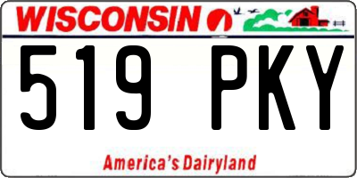 WI license plate 519PKY