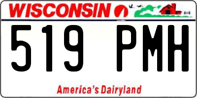 WI license plate 519PMH