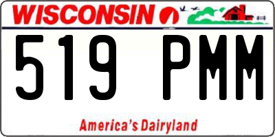 WI license plate 519PMM