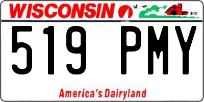 WI license plate 519PMY