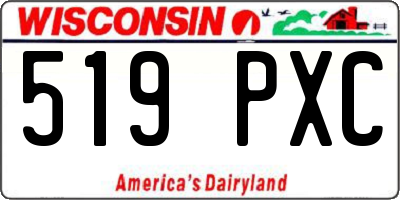 WI license plate 519PXC