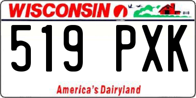 WI license plate 519PXK