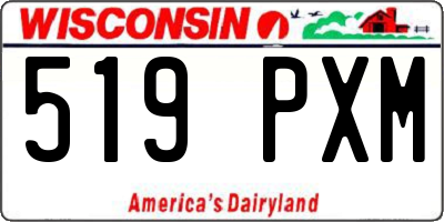 WI license plate 519PXM