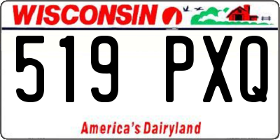 WI license plate 519PXQ