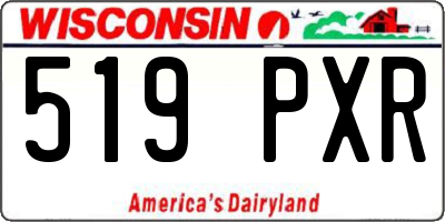 WI license plate 519PXR