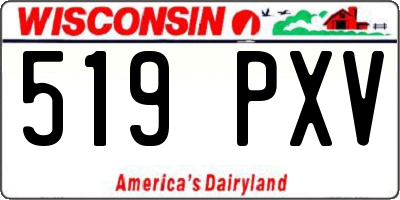WI license plate 519PXV
