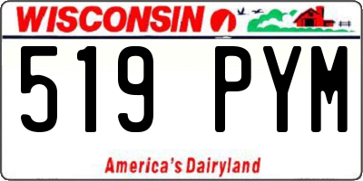 WI license plate 519PYM