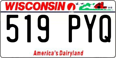 WI license plate 519PYQ