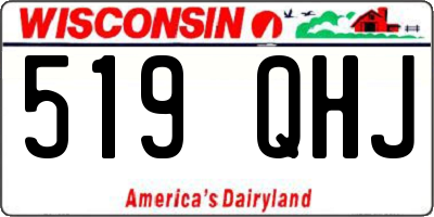 WI license plate 519QHJ
