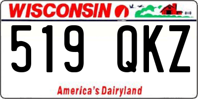 WI license plate 519QKZ
