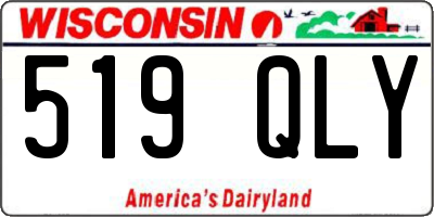 WI license plate 519QLY