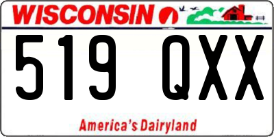 WI license plate 519QXX