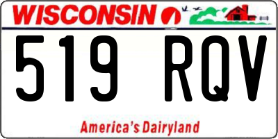 WI license plate 519RQV