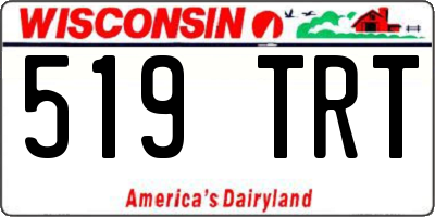 WI license plate 519TRT