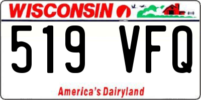 WI license plate 519VFQ