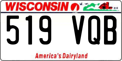 WI license plate 519VQB