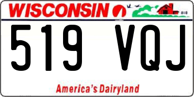 WI license plate 519VQJ