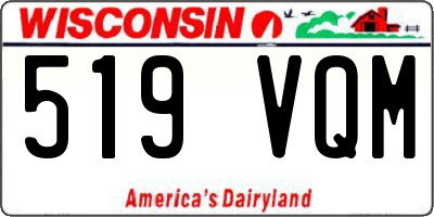 WI license plate 519VQM